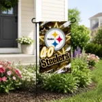 Pittsburgh Steelers Garden Flag Personalized Glowing Star Gold Best Selling