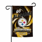 Pittsburgh Steelers Garden Flag Personalized Swirl Vortex Gold Best Selling