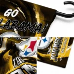 Pittsburgh Steelers Garden Flag Personalized Swirl Vortex Gold Best Selling