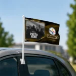 Pittsburgh Steelers House Flag Custom Framed Photo Gold Black Best Selling
