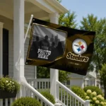Pittsburgh Steelers House Flag Custom Framed Photo Gold Black Best Selling