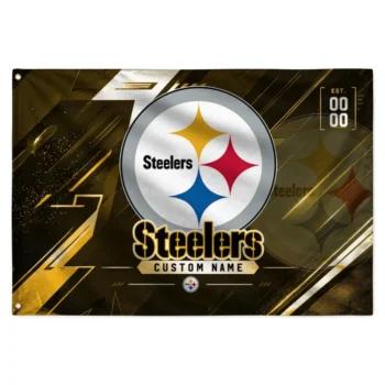 Pittsburgh Steelers House Flag Custom Speed Slashes Gold Best Selling