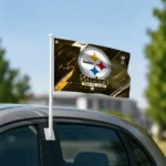 Pittsburgh Steelers House Flag Custom Speed Slashes Gold Best Selling
