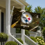 Pittsburgh Steelers House Flag Custom Speed Slashes Gold Best Selling