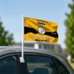 Pittsburgh Steelers House Flag Customized Brushed Streaks Gold Best Selling
