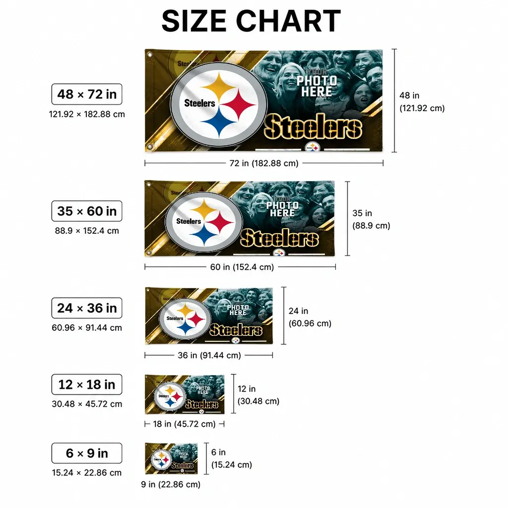 Pittsburgh Steelers House Flag Personalized Diagonal Stripes Gold High Quality Pittsburgh Steelers House Flag Personalized Diagonal Stripes Gold High Quality