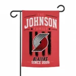 Portland Trail Blazers Garden Flag Custom Distressed Stripes Red Best Selling