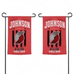 Portland Trail Blazers Garden Flag Custom Distressed Stripes Red Best Selling