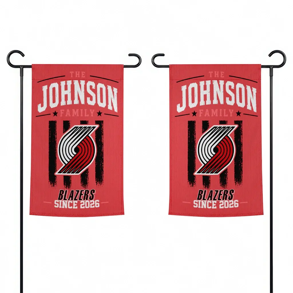Portland Trail Blazers Garden Flag Custom Distressed Stripes Red Fashion Forward Portland Trail Blazers Garden Flag Custom Distressed Stripes Red Fashion Forward