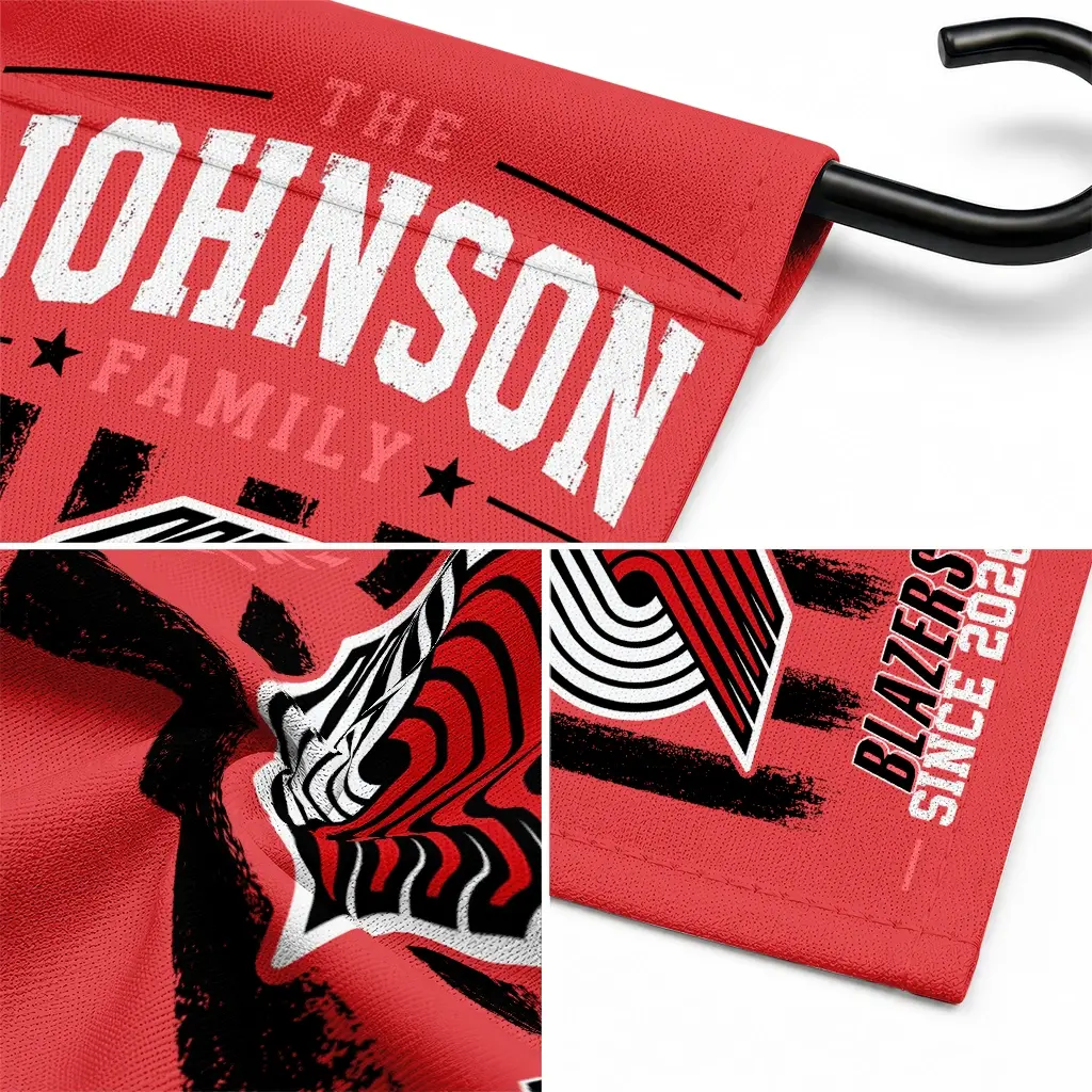 Portland Trail Blazers Garden Flag Custom Distressed Stripes Red Latest Model Portland Trail Blazers Garden Flag Custom Distressed Stripes Red Latest Model