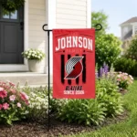 Portland Trail Blazers Garden Flag Custom Distressed Stripes Red Best Selling