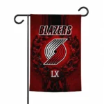 Portland Trail Blazers Garden Flag Custom Laurel Wreath Red Best Selling