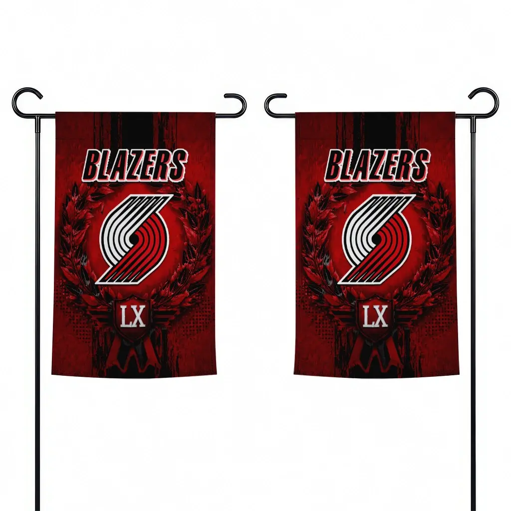 Portland Trail Blazers Garden Flag Custom Laurel Wreath Red Fashion Forward Portland Trail Blazers Garden Flag Custom Laurel Wreath Red Fashion Forward