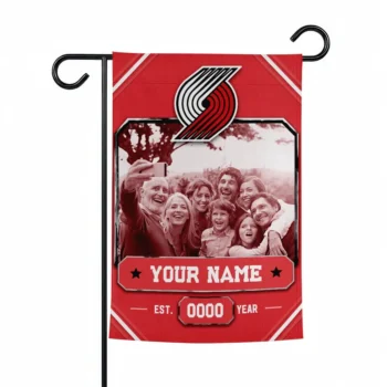 Portland Trail Blazers Garden Flag Custom Photo Frame Red Best Selling