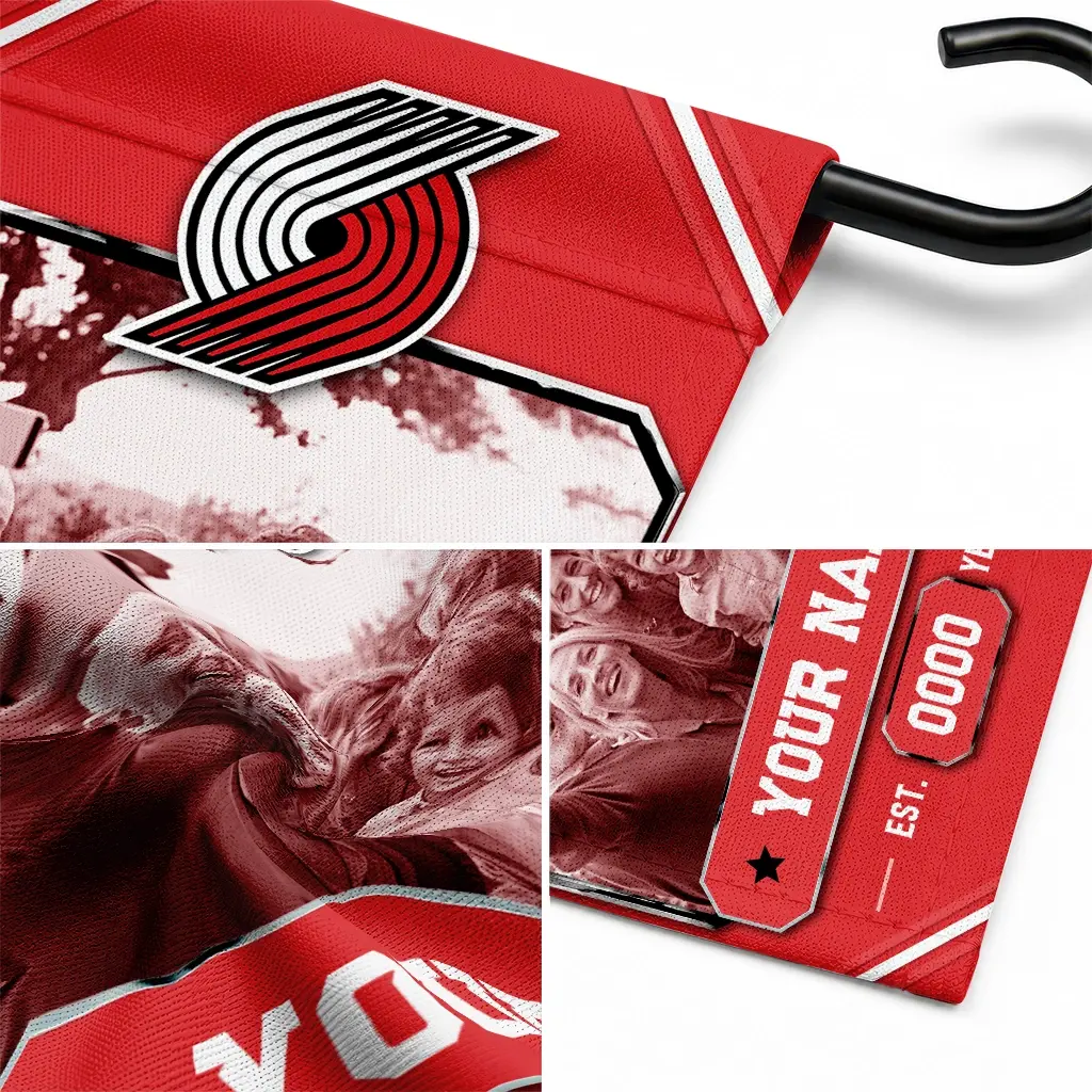 Portland Trail Blazers Garden Flag Custom Photo Frame Red Latest Model Portland Trail Blazers Garden Flag Custom Photo Frame Red Latest Model