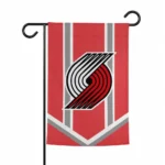 Portland Trail Blazers Garden Flag Customized Chevron Stripes Red Best Selling
