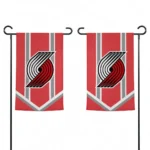 Portland Trail Blazers Garden Flag Customized Chevron Stripes Red Best Selling