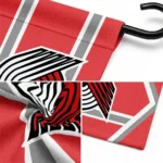 Portland Trail Blazers Garden Flag Customized Chevron Stripes Red Best Selling