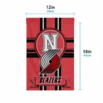 Portland Trail Blazers Garden Flag Customized Circle Medallion Red Best Selling