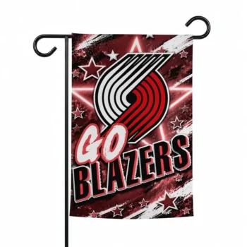 Portland Trail Blazers Garden Flag Personalized Glowing Star Red Best Selling