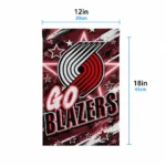 Portland Trail Blazers Garden Flag Personalized Glowing Star Red Best Selling