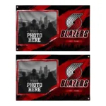 Portland Trail Blazers House Flag Custom Framed Photo Red Black Best Selling