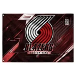 Portland Trail Blazers House Flag Custom Speed Slashes Red Best Selling