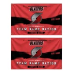 Portland Trail Blazers House Flag Customized Brushed Streaks Red Best Selling