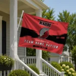 Portland Trail Blazers House Flag Customized Brushed Streaks Red Best Selling
