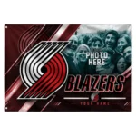 Portland Trail Blazers House Flag Personalized Diagonal Stripes Red Best Selling