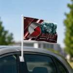 Portland Trail Blazers House Flag Personalized Diagonal Stripes Red Best Selling