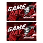 Portland Trail Blazers House Flag Personalized Energy Brushstrokes Red Best Selling