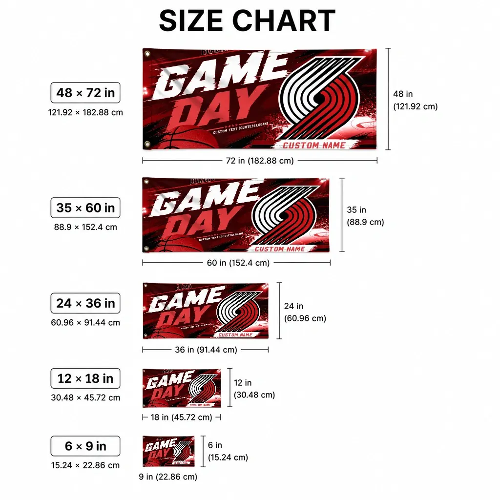 Portland Trail Blazers House Flag Personalized Energy Brushstrokes Red High Quality Portland Trail Blazers House Flag Personalized Energy Brushstrokes Red High Quality