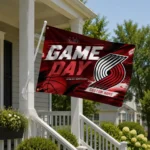 Portland Trail Blazers House Flag Personalized Energy Brushstrokes Red Best Selling