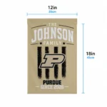Purdue Boilermakers Garden Flag Custom Distressed Stripes Gold Best Selling