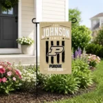 Purdue Boilermakers Garden Flag Custom Distressed Stripes Gold Best Selling