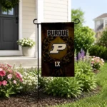 Purdue Boilermakers Garden Flag Custom Laurel Wreath Gold Best Selling