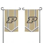 Purdue Boilermakers Garden Flag Customized Chevron Stripes Gold Best Selling