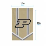 Purdue Boilermakers Garden Flag Customized Chevron Stripes Gold Best Selling