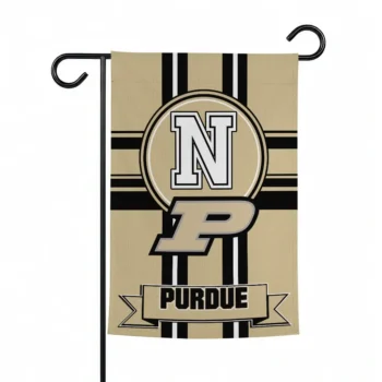 Purdue Boilermakers Garden Flag Customized Circle Medallion Gold Best Selling
