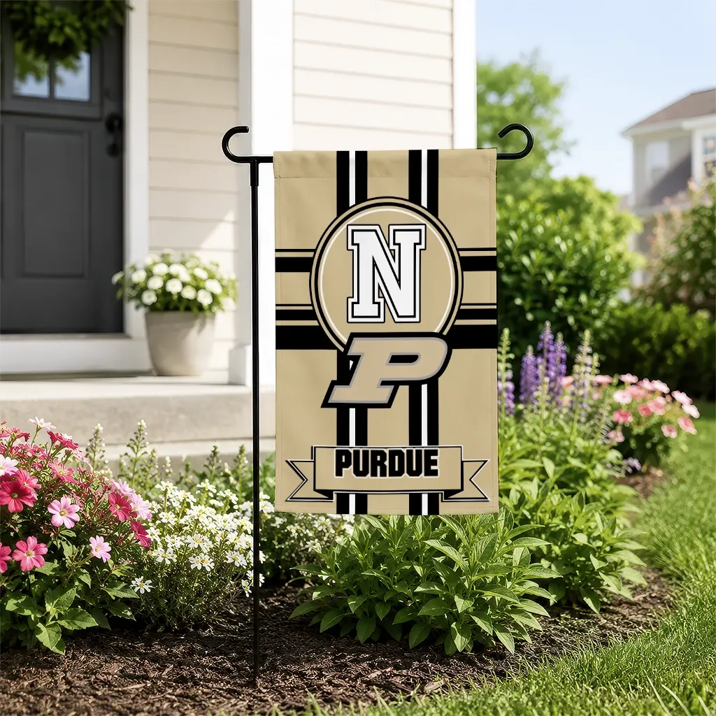 Purdue Boilermakers Garden Flag Customized Circle Medallion Gold New Arrival Purdue Boilermakers Garden Flag Customized Circle Medallion Gold New Arrival