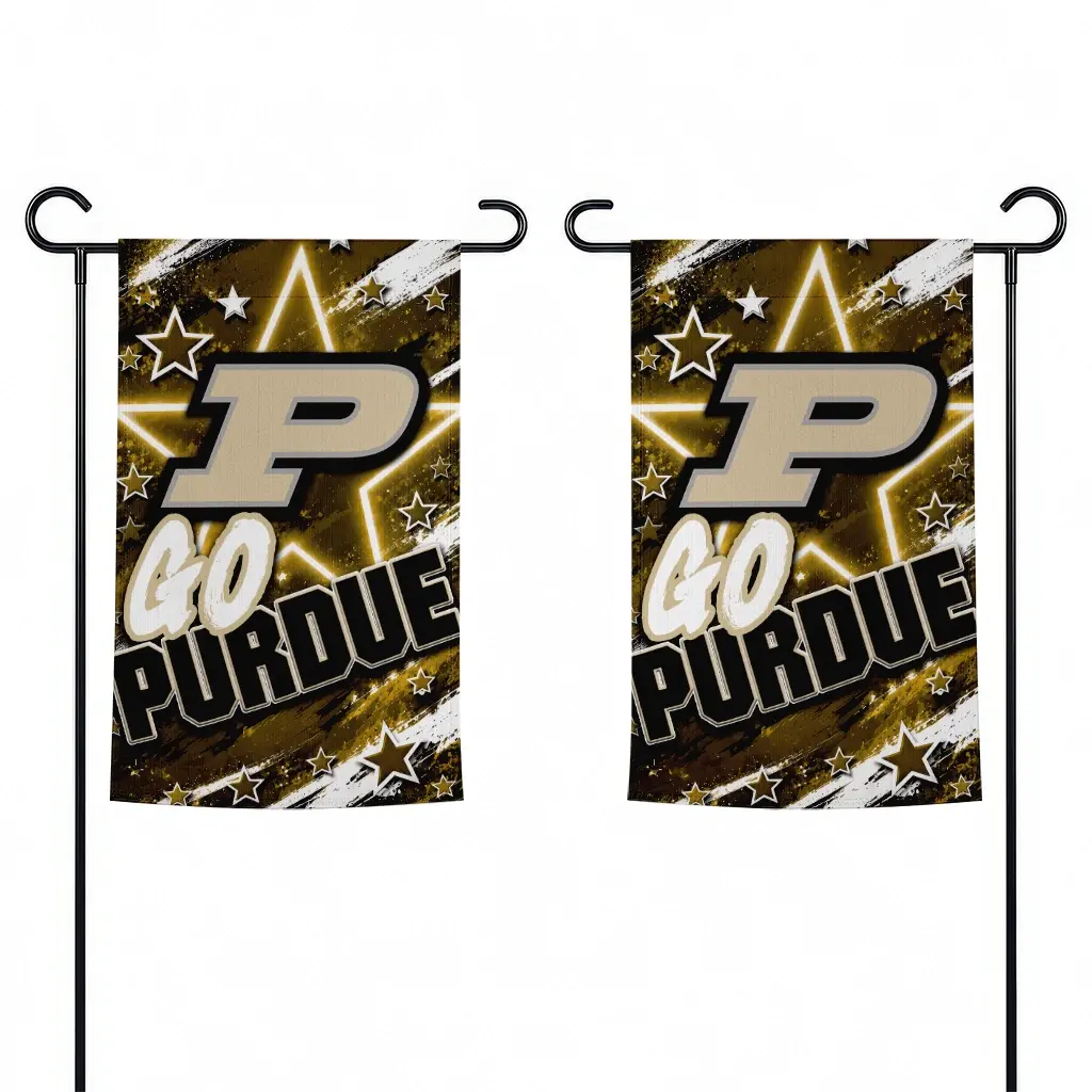 Purdue Boilermakers Garden Flag Personalized Glowing Star Gold Fashion Forward Purdue Boilermakers Garden Flag Personalized Glowing Star Gold Fashion Forward