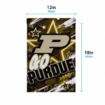 Purdue Boilermakers Garden Flag Personalized Glowing Star Gold Best Selling