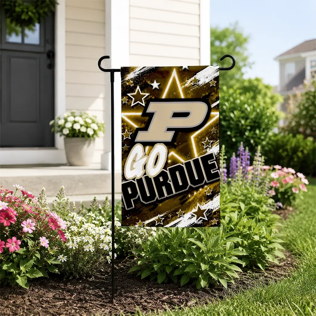 Purdue Boilermakers Garden Flag Personalized Glowing Star Gold New Arrival Purdue Boilermakers Garden Flag Personalized Glowing Star Gold New Arrival