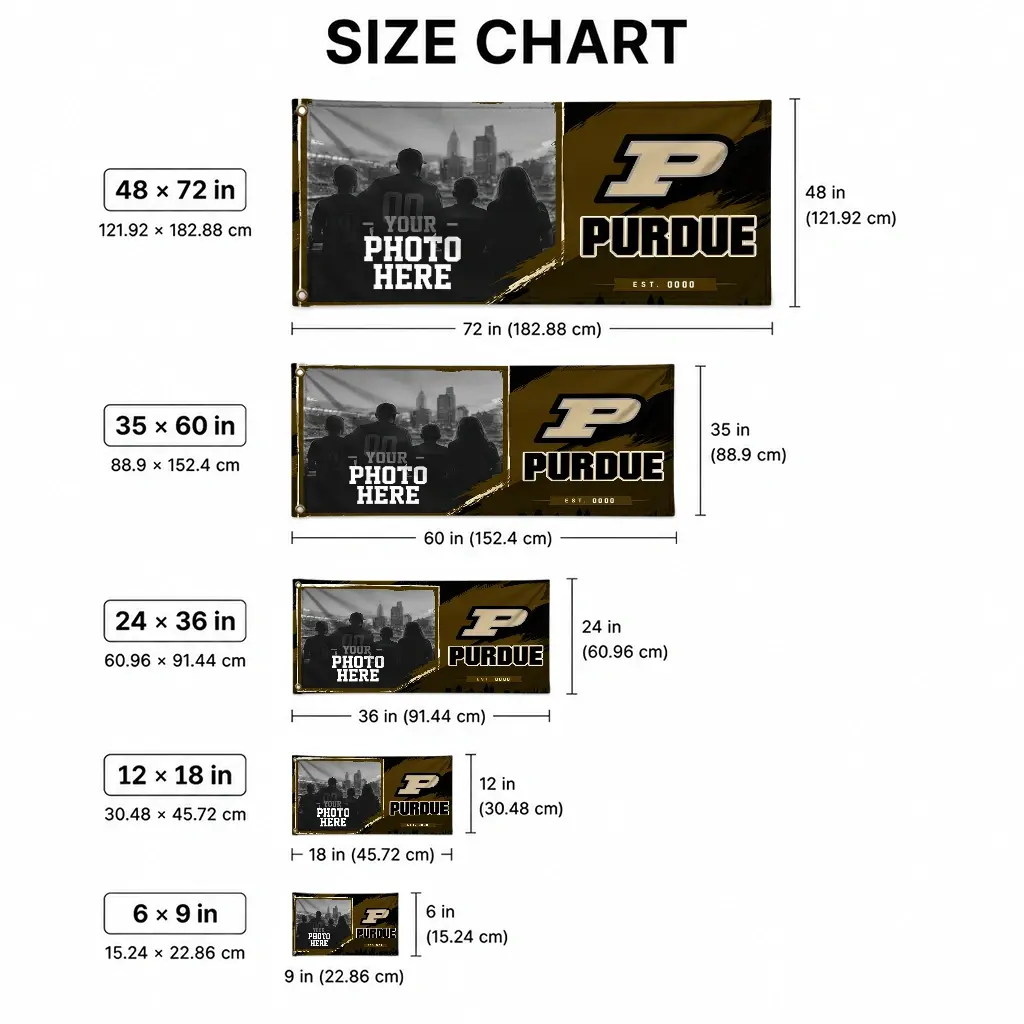 Purdue Boilermakers House Flag Custom Framed Photo Gold Black High Quality Purdue Boilermakers House Flag Custom Framed Photo Gold Black High Quality