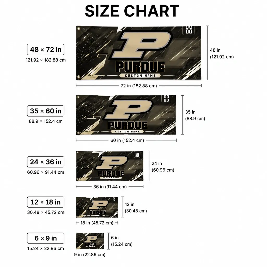 Purdue Boilermakers House Flag Custom Speed Slashes Gold High Quality Purdue Boilermakers House Flag Custom Speed Slashes Gold High Quality