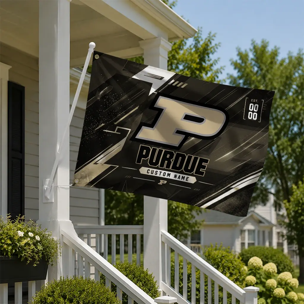 Purdue Boilermakers House Flag Custom Speed Slashes Gold New Arrival Purdue Boilermakers House Flag Custom Speed Slashes Gold New Arrival