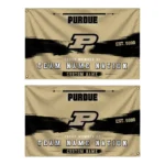 Purdue Boilermakers House Flag Customized Brushed Streaks Gold Best Selling