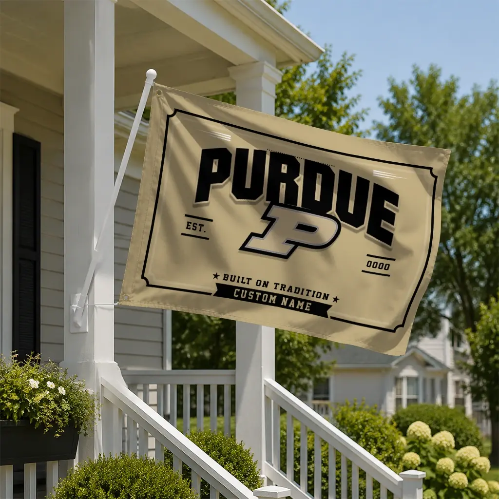 Purdue Boilermakers House Flag Customized Ornate Border Gold New Arrival Purdue Boilermakers House Flag Customized Ornate Border Gold New Arrival