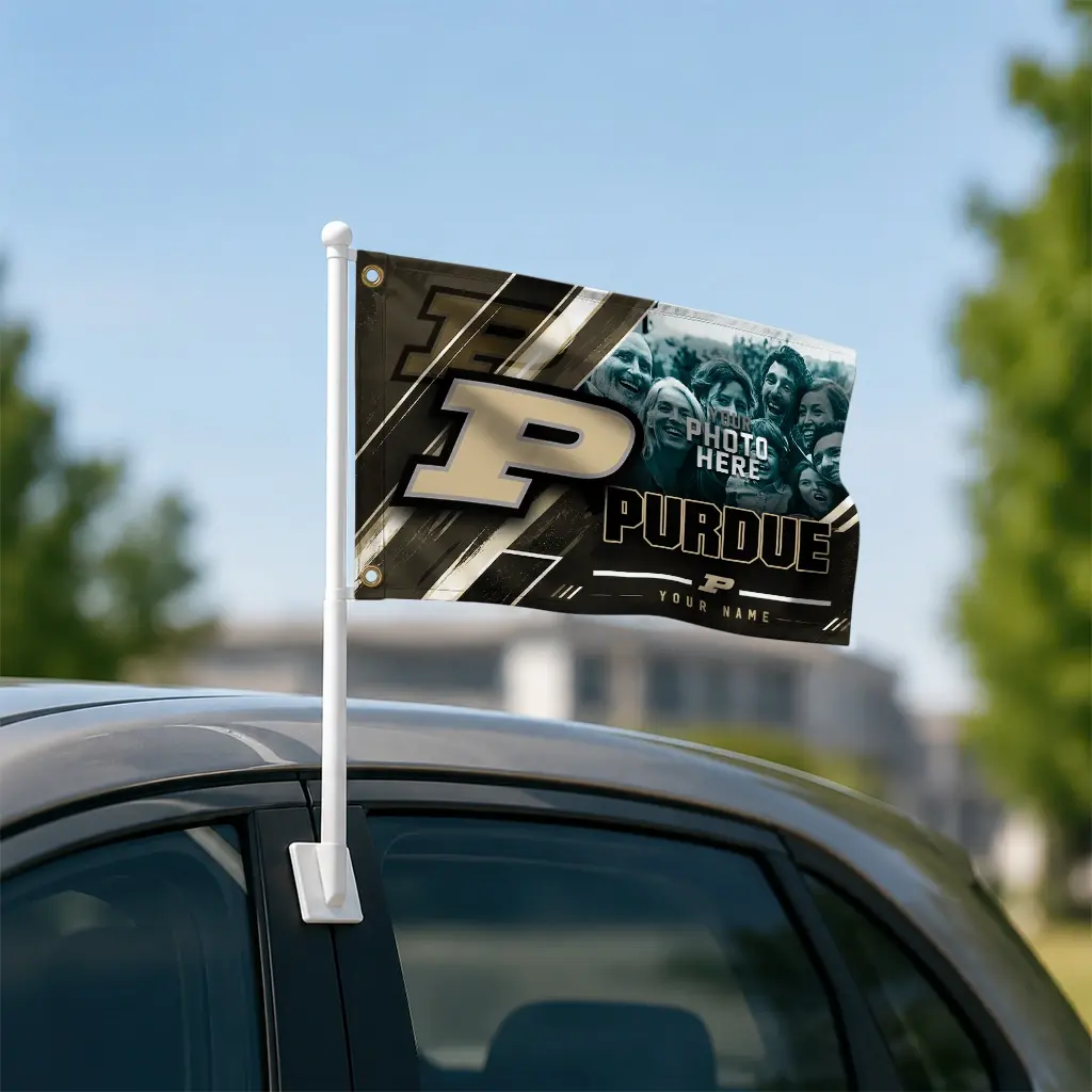 Purdue Boilermakers House Flag Personalized Diagonal Stripes Gold Latest Model Purdue Boilermakers House Flag Personalized Diagonal Stripes Gold Latest Model